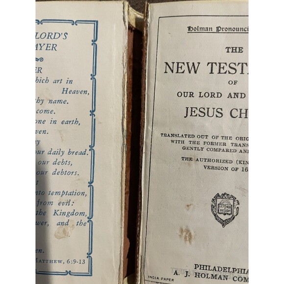 Vintage Pocket Bible The New Testament Holman Pronoucing Ed - Picture 2 of 8